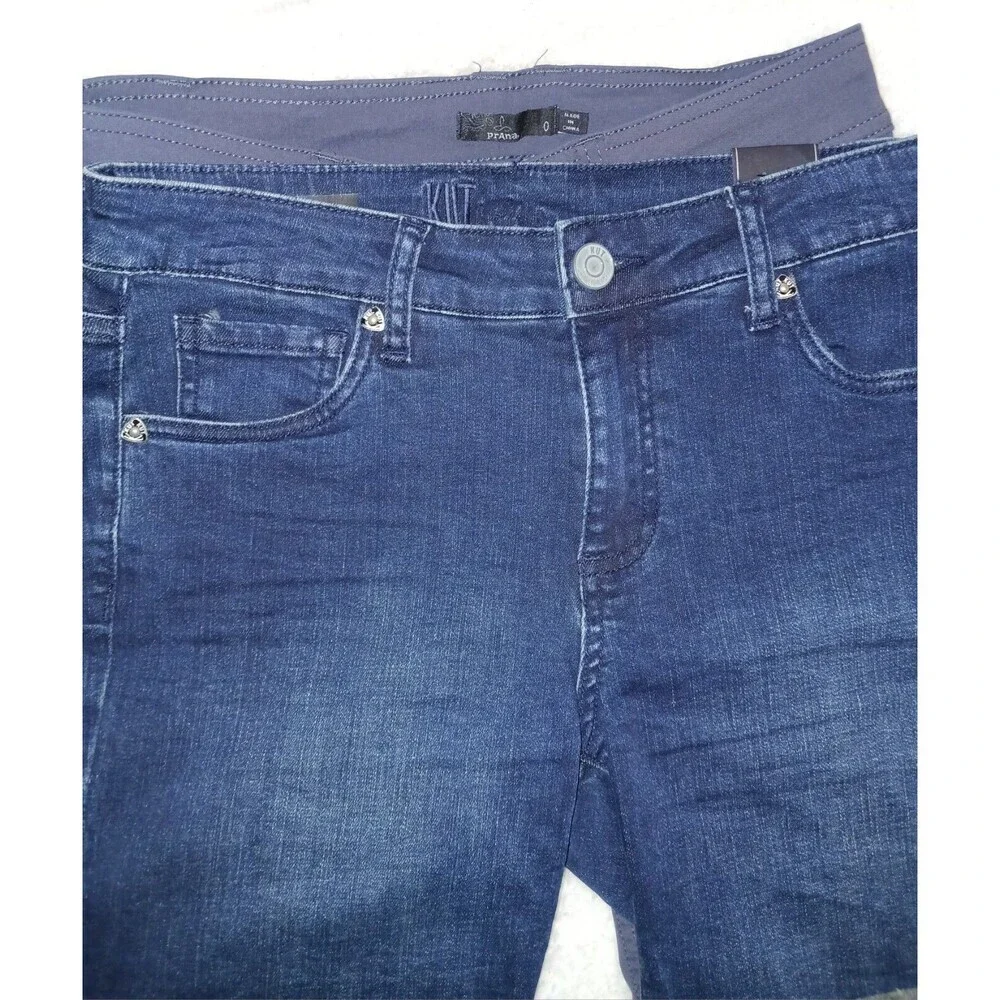 Prana Halle Hiking Cargo, Kut From The Kloth‎ Katy-Shorts Size 0 Women Lot Of 2